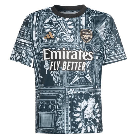 Camiseta juvenil previa al partido del Arsenal x Ian Wright de Adidas