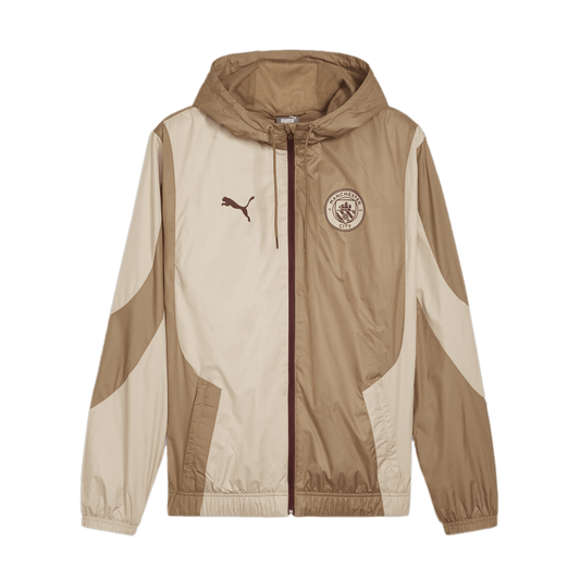 Chaqueta tejida de prepartido del Manchester City de Puma