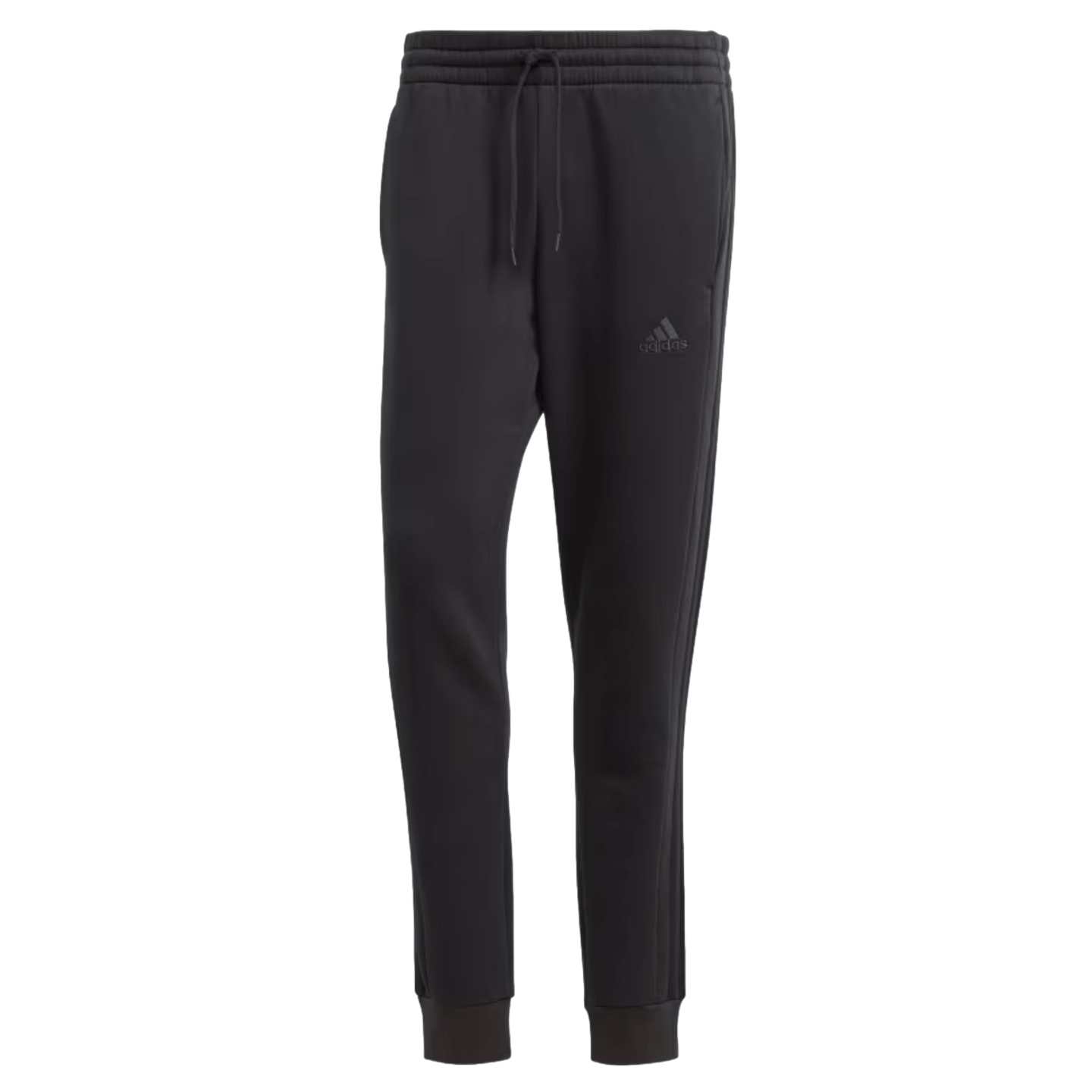 Pantalones de polar con puños cónicos y 3 rayas de Adidas Essentials