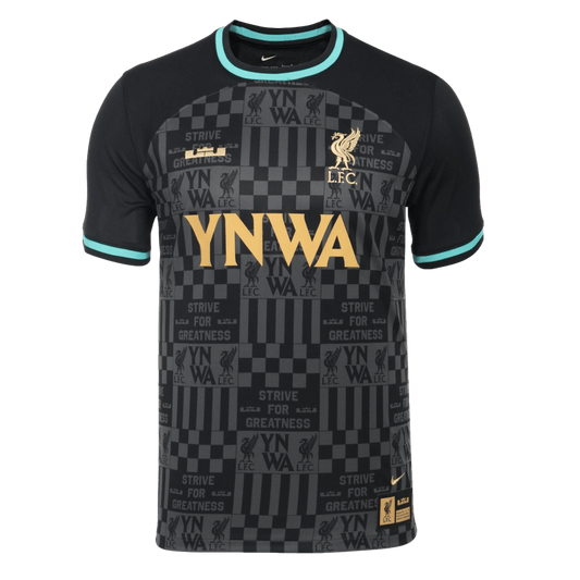 Camiseta juvenil Nike Liverpool x Lebron 23/24 de la cuarta equipación