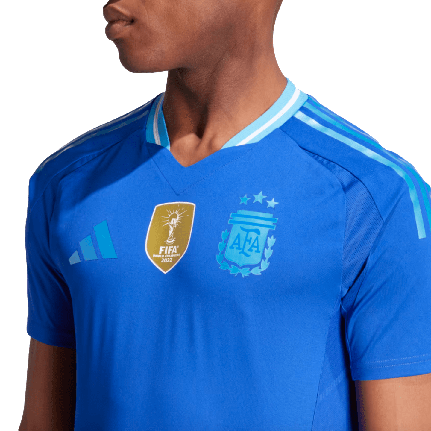 Camiseta visitante auténtica de Argentina 2024 de Adidas