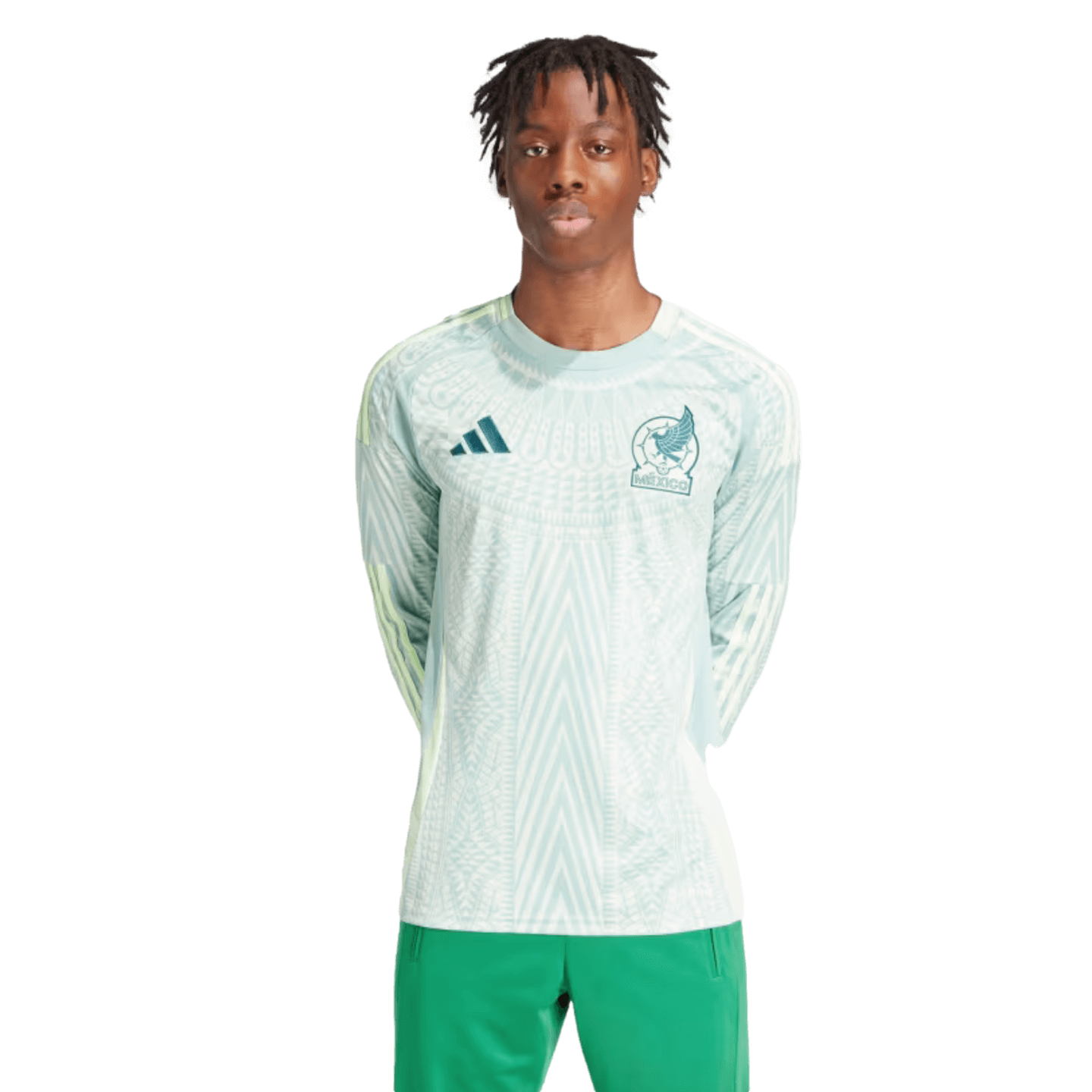 Camiseta visitante de manga larga de Adidas México 2024