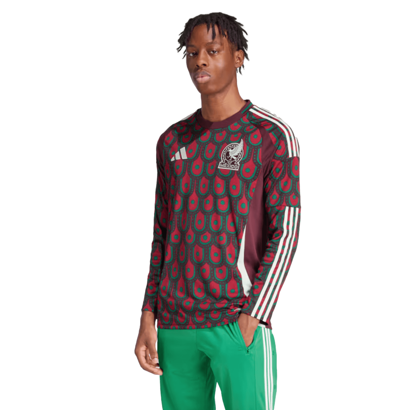 Camiseta local de manga larga de Adidas México 2024