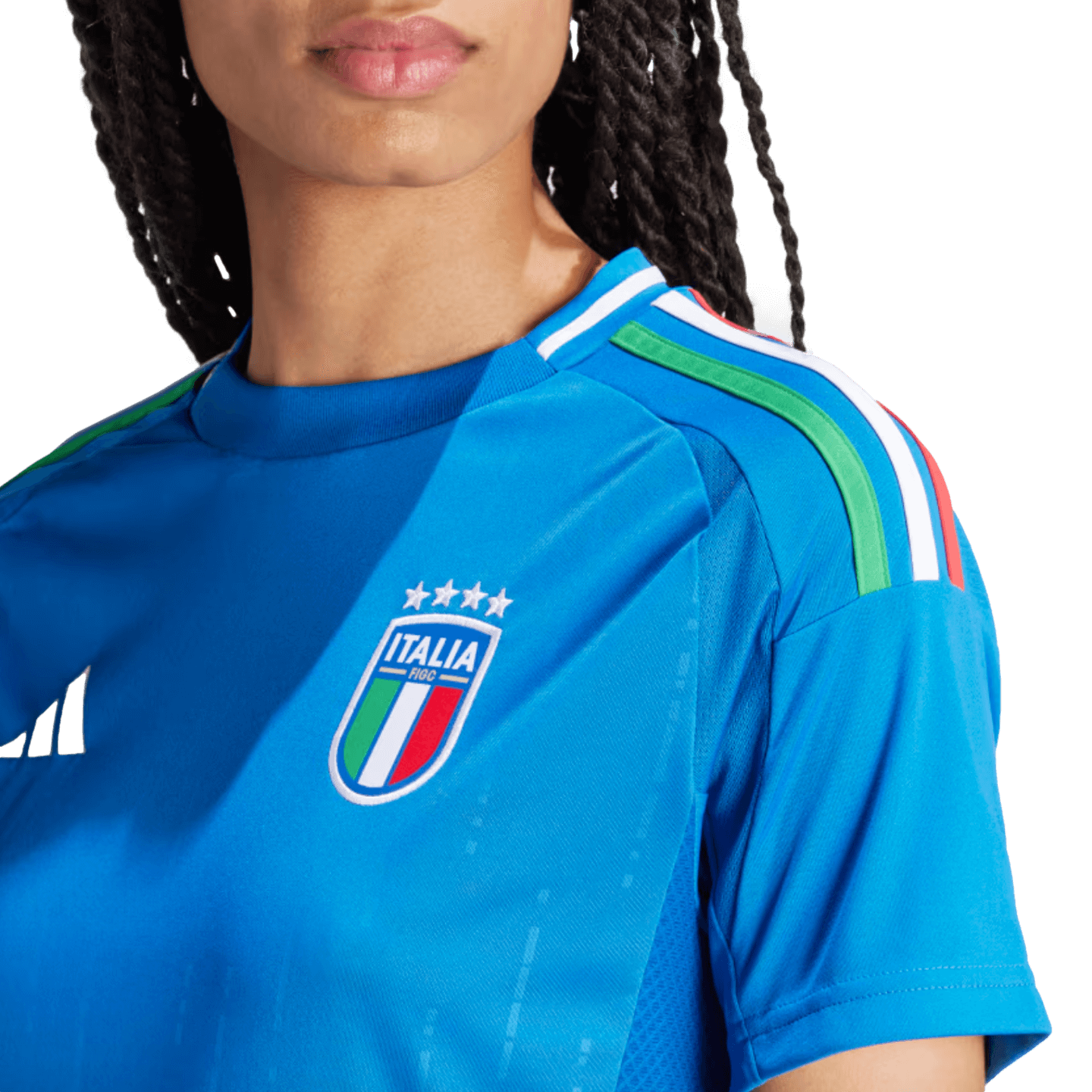 Camiseta local Adidas Italia 2024 para mujer