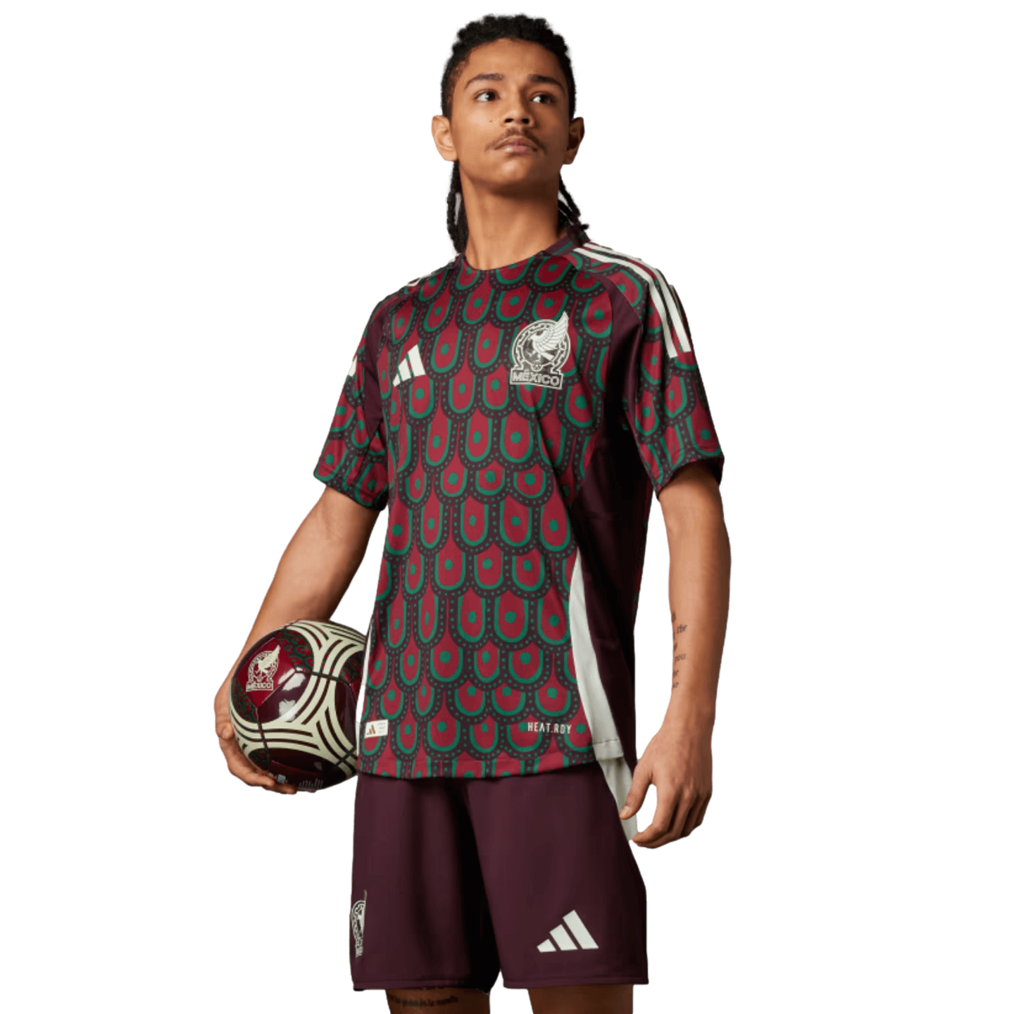 Camiseta local auténtica de Adidas México 2024