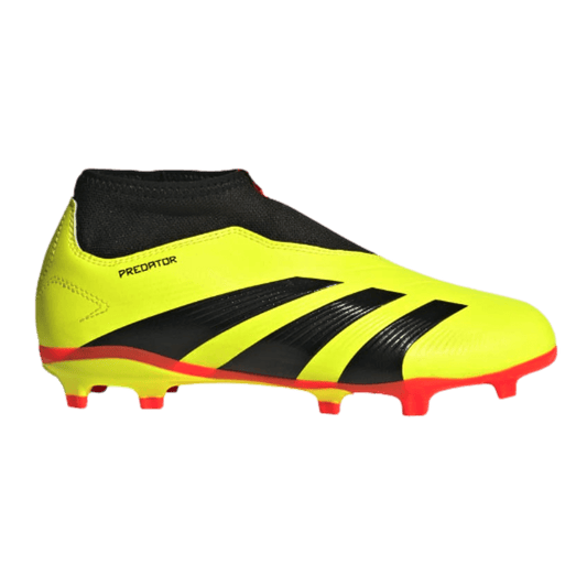 Botas de fútbol para terreno firme sin cordones Adidas Predator League para jóvenes