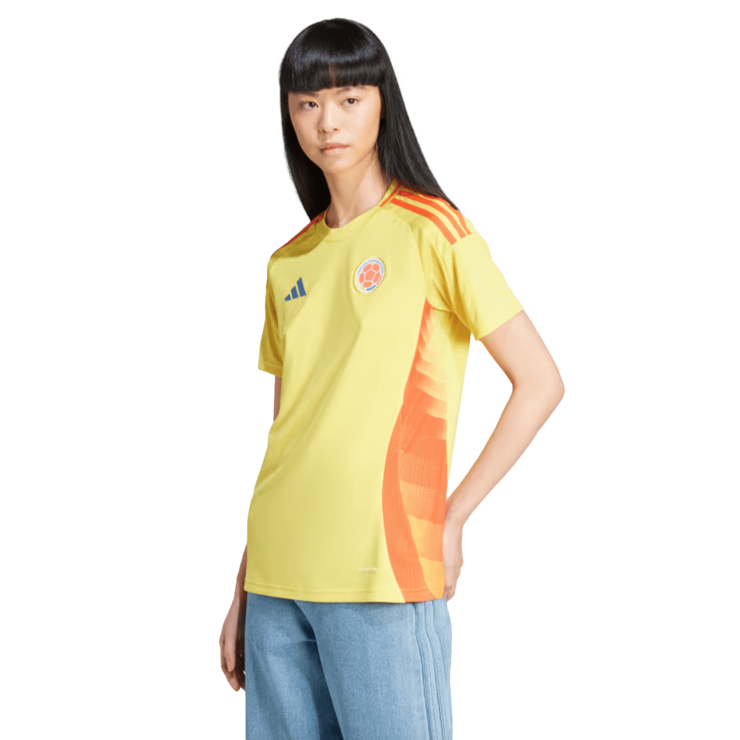 Camiseta local adidas Colombia 2024 para mujer