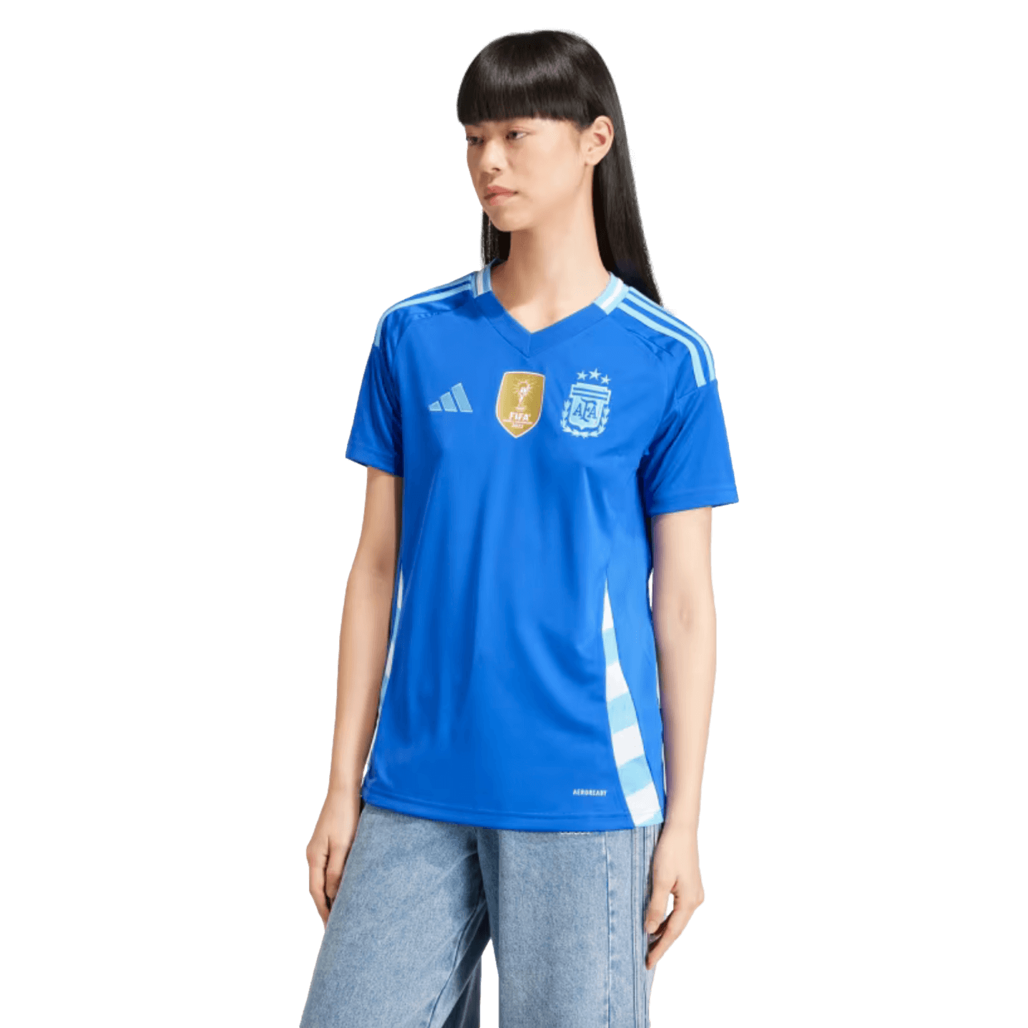 Camiseta visitante Adidas Argentina 2024 para mujer