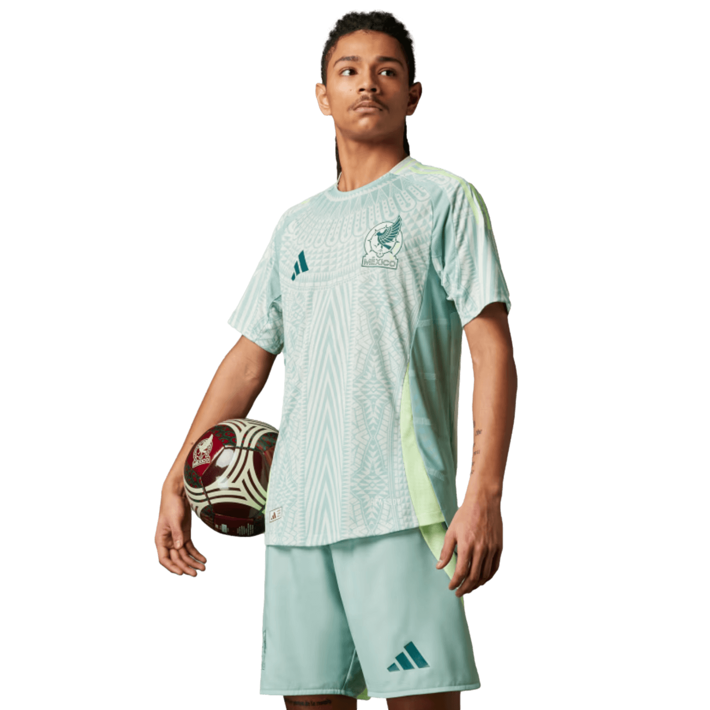 Camiseta de visitante auténtica de Adidas México 2024