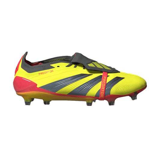 Botas de fútbol Adidas Predator+ Elite con lengüeta plegable para terreno firme