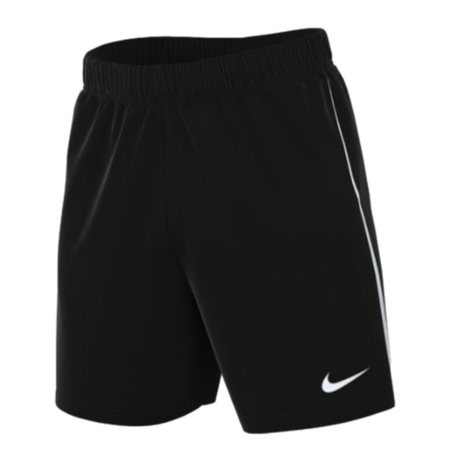 (NIKE-DR0965-010) Pantalones cortos de punto Nike Dri-FIT League 3 para mujer [NEGRO/BLANCO/BLANCO]