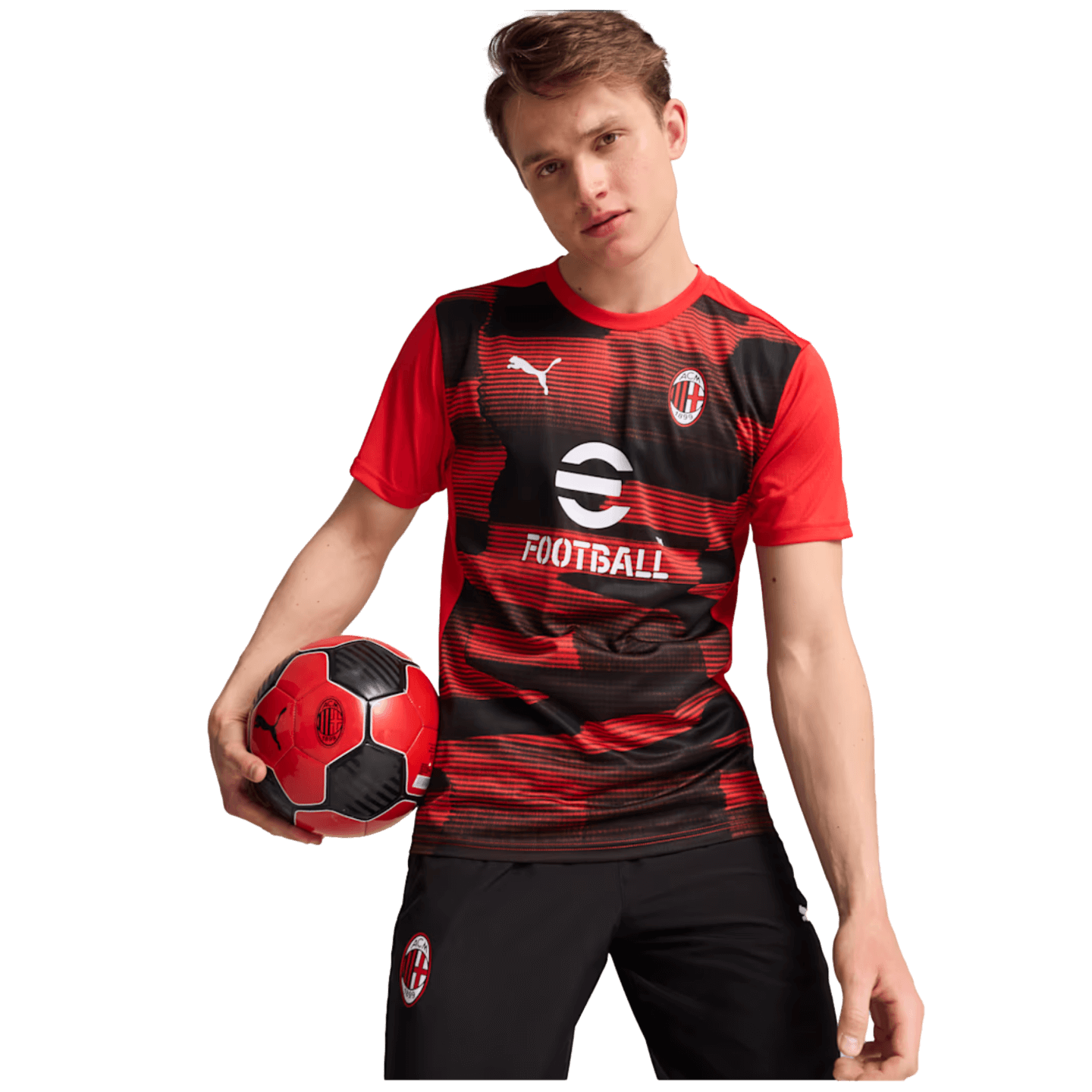 Camiseta de prepartido del AC Milan de Puma