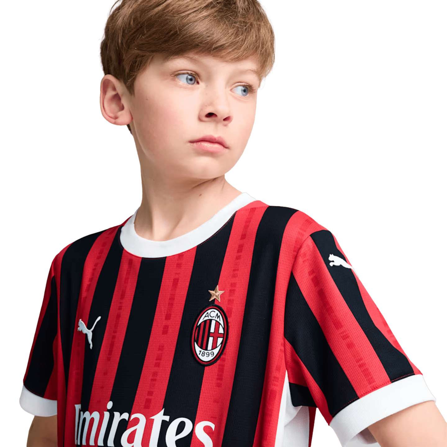 Camiseta local juvenil Puma del AC Milan 24/25