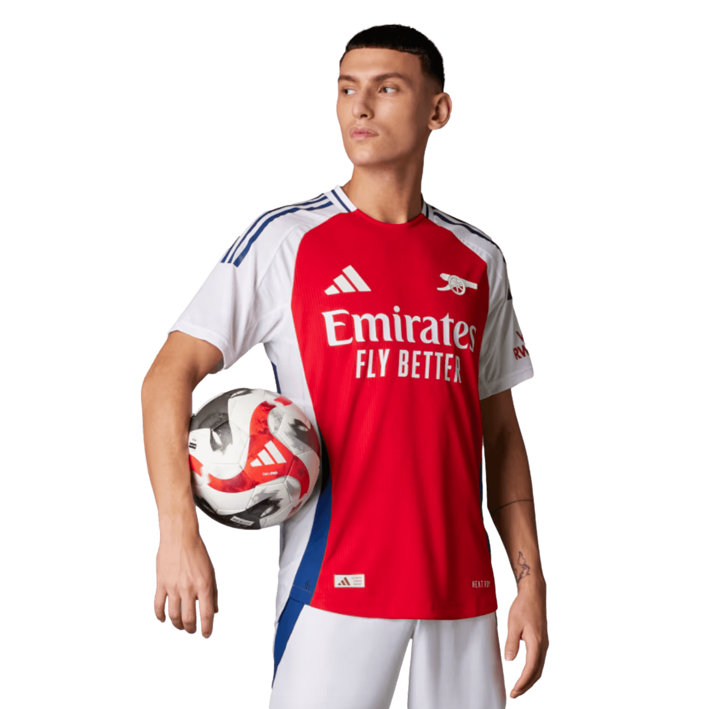 Camiseta local auténtica del Arsenal 24/25 de Adidas