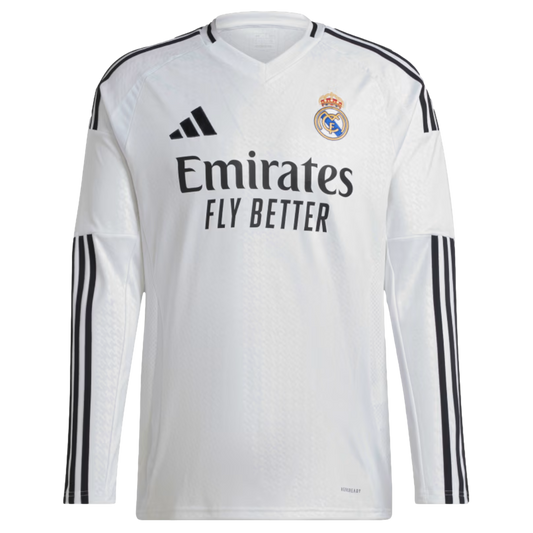 Adidas Real Madrid 24/25 Long Sleeve Home Jersey