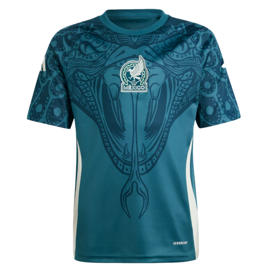 Camiseta juvenil de prepartido de México de Adidas