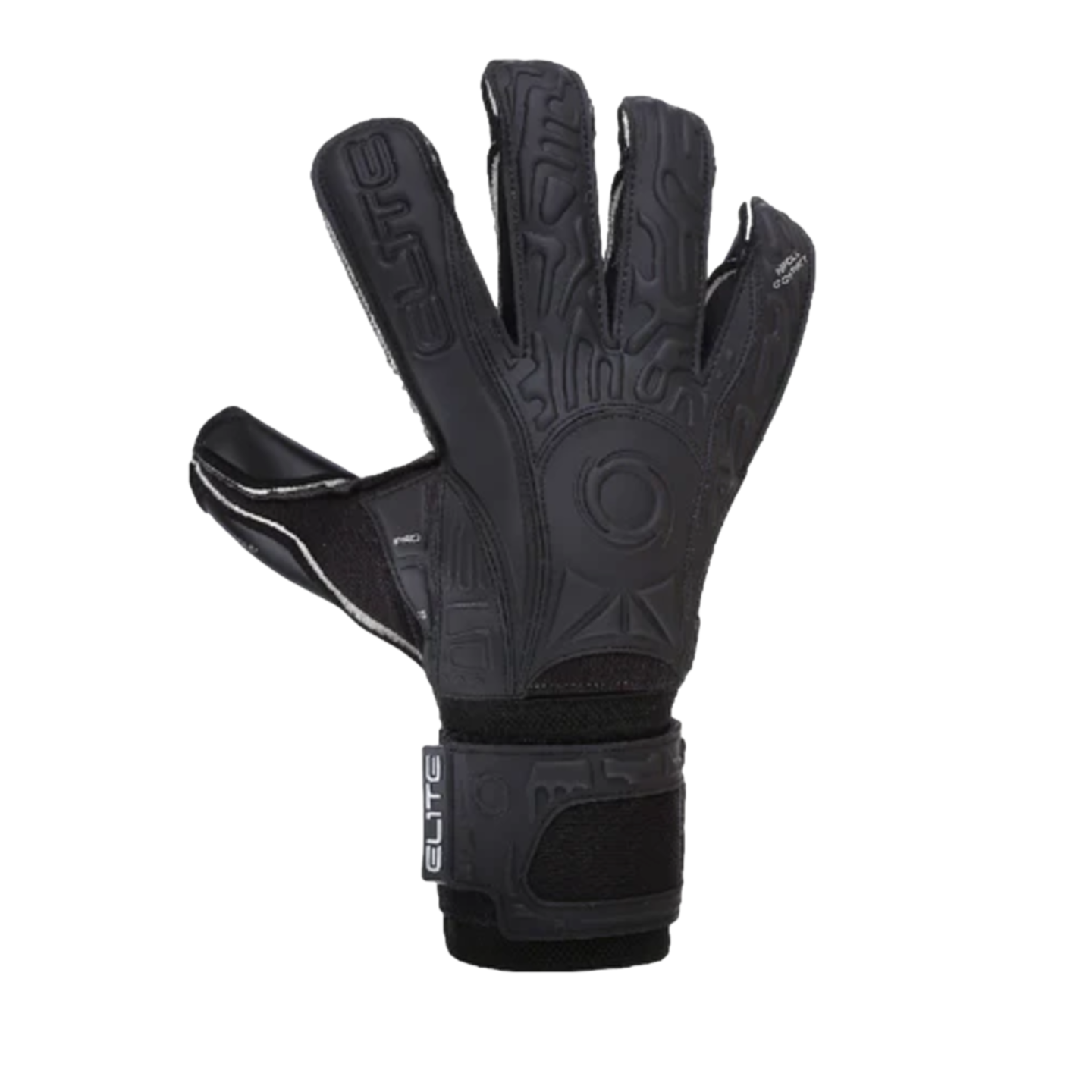 Guantes de portero Elite Sport Solo Fingersave negros