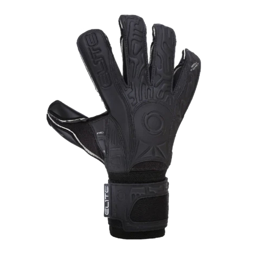 Guantes de portero Elite Sport Solo Fingersave negros