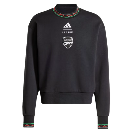 Sudadera con cuello redondo y doble punto de temporada del Arsenal de Adidas