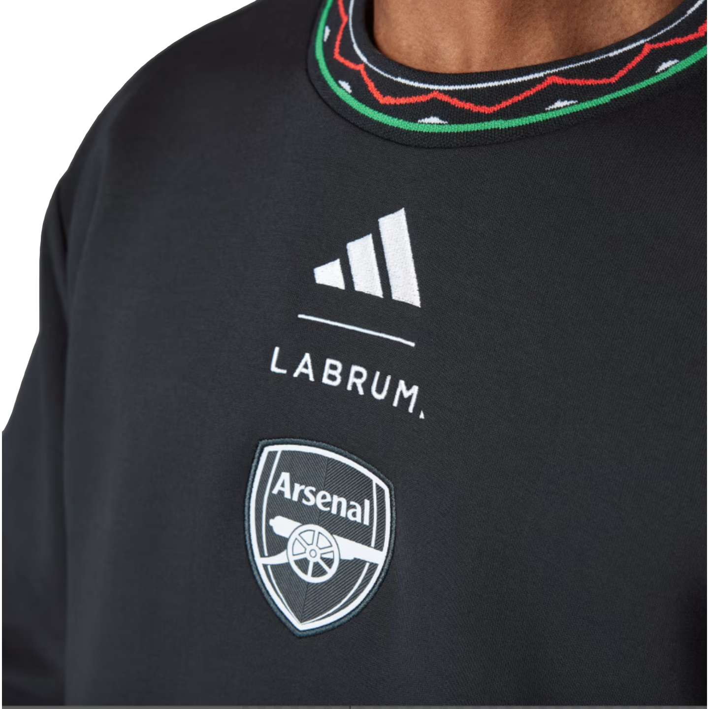 Sudadera con cuello redondo y doble punto de temporada del Arsenal de Adidas