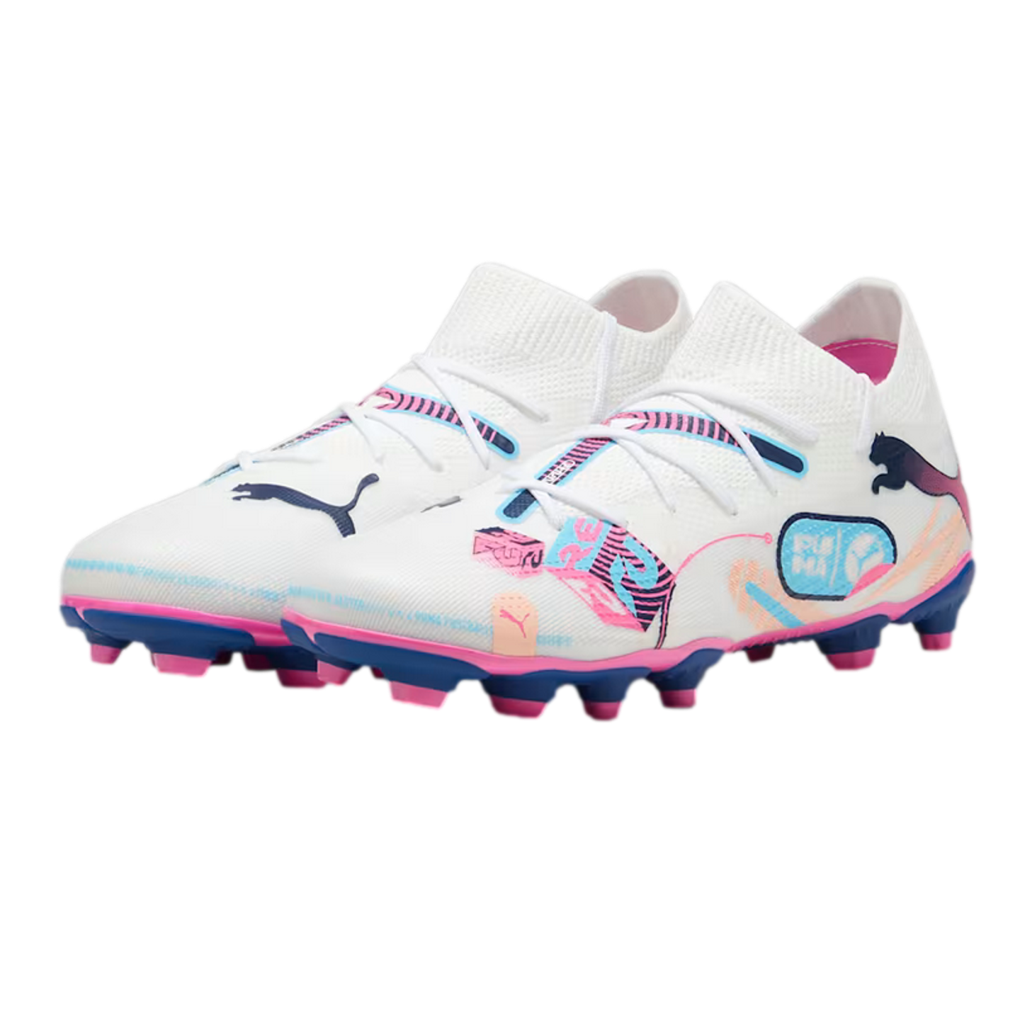 Botas de fútbol para terreno firme para jóvenes Puma Future 7 Match