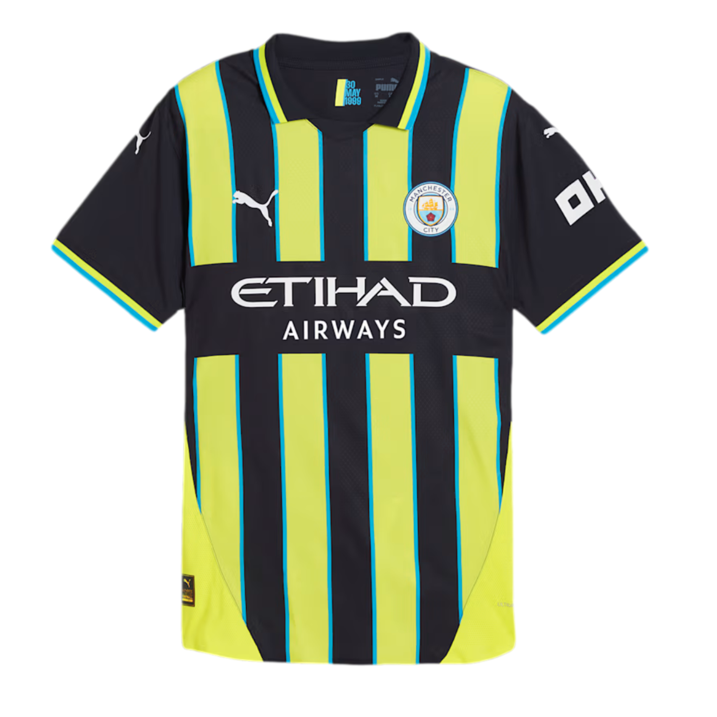 Camiseta de visitante auténtica del Manchester City 24/25 de Puma