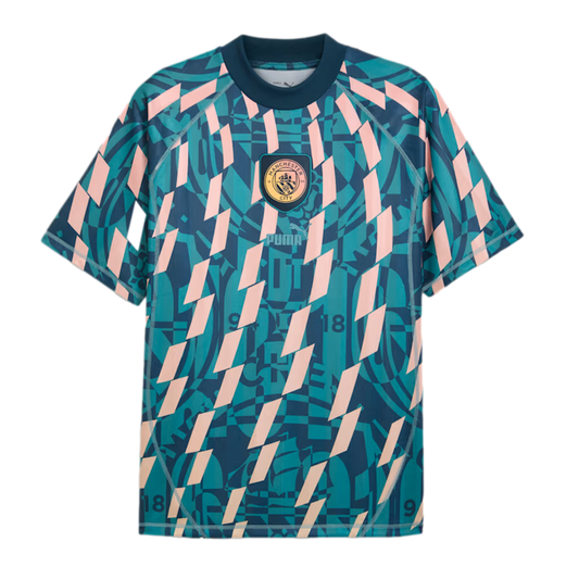 Camiseta retro con mensaje del Manchester City de Puma