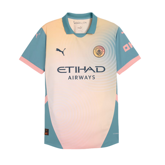 Camiseta auténtica de la cuarta equipación del Manchester City 24/25 de Puma con embalaje