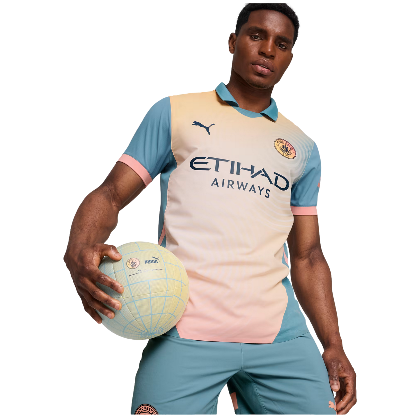 Camiseta auténtica de la cuarta equipación del Manchester City 24/25 de Puma con embalaje