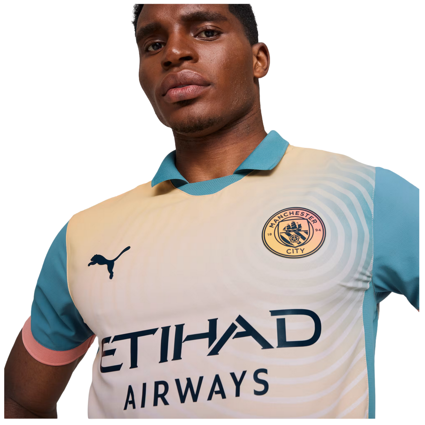 Camiseta auténtica de la cuarta equipación del Manchester City 24/25 de Puma con embalaje