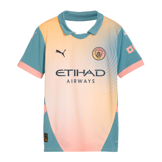 (PUMA-775142-04) Camiseta juvenil Puma Manchester City 24/25 [PINK] (lanzamiento el 17/9/24)