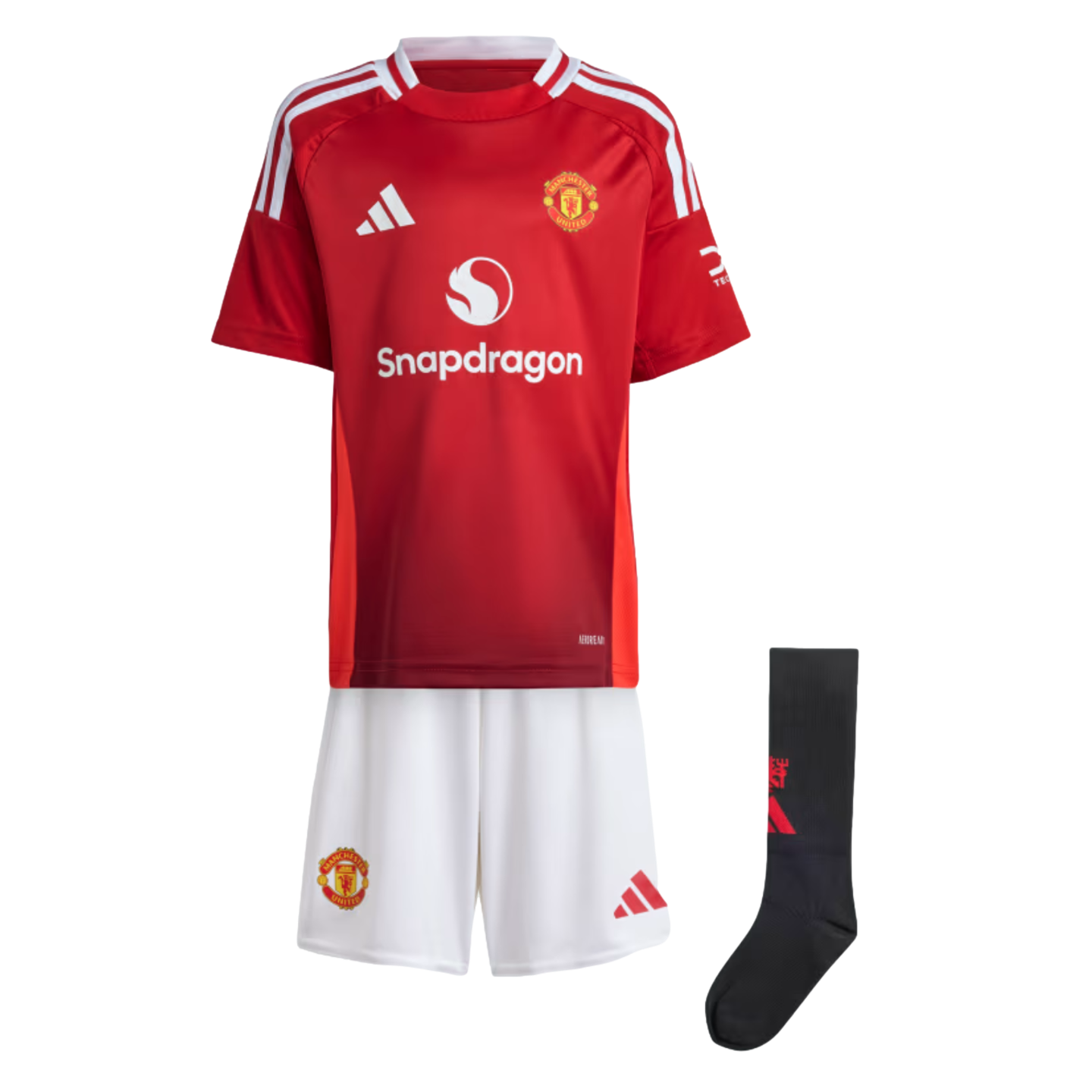 (ADID-IT1980) Minikit de local para niños pequeños Adidas Manchester United 24/25 [MUFRED] (lanzamiento el 15/7/24)