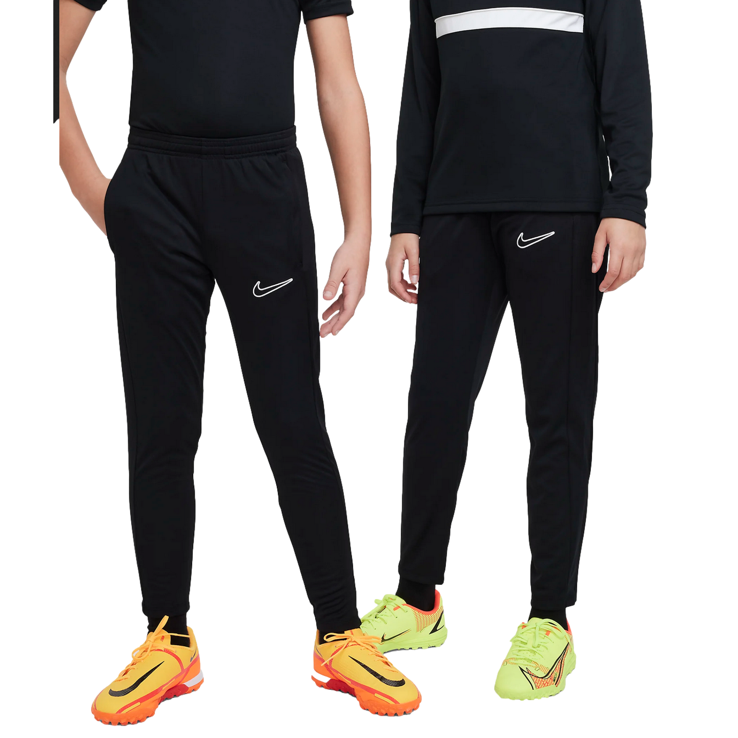 (NIKE-DX5490-010) Pantalones para jóvenes Nike Dri-FIT Academy23 [NEGRO/NEGRO/NEGRO/BLANCO]