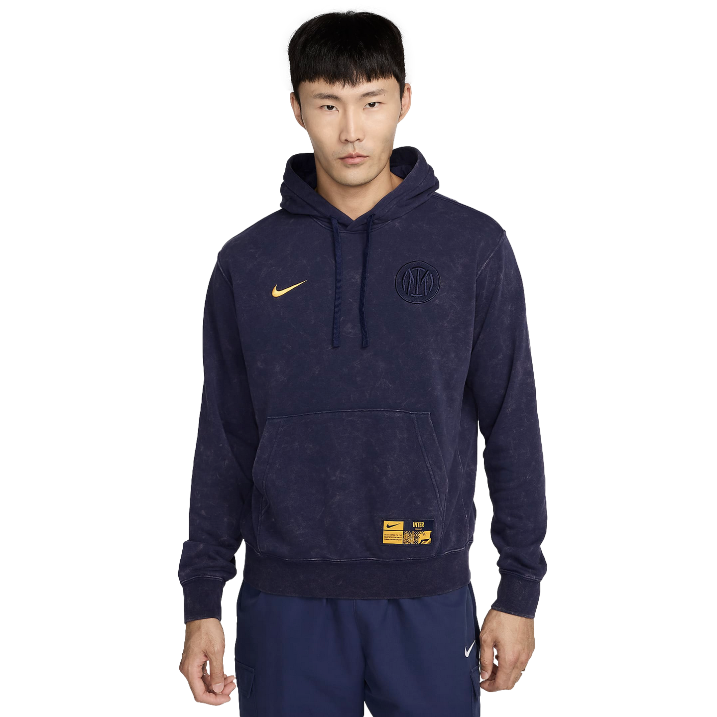 (NIKE-FZ8579-498) Sudadera con capucha Nike Inter Milan Club [BLACKENED BLUE/UNIVERSITY GOLD] (lanzamiento el 1/9/24)