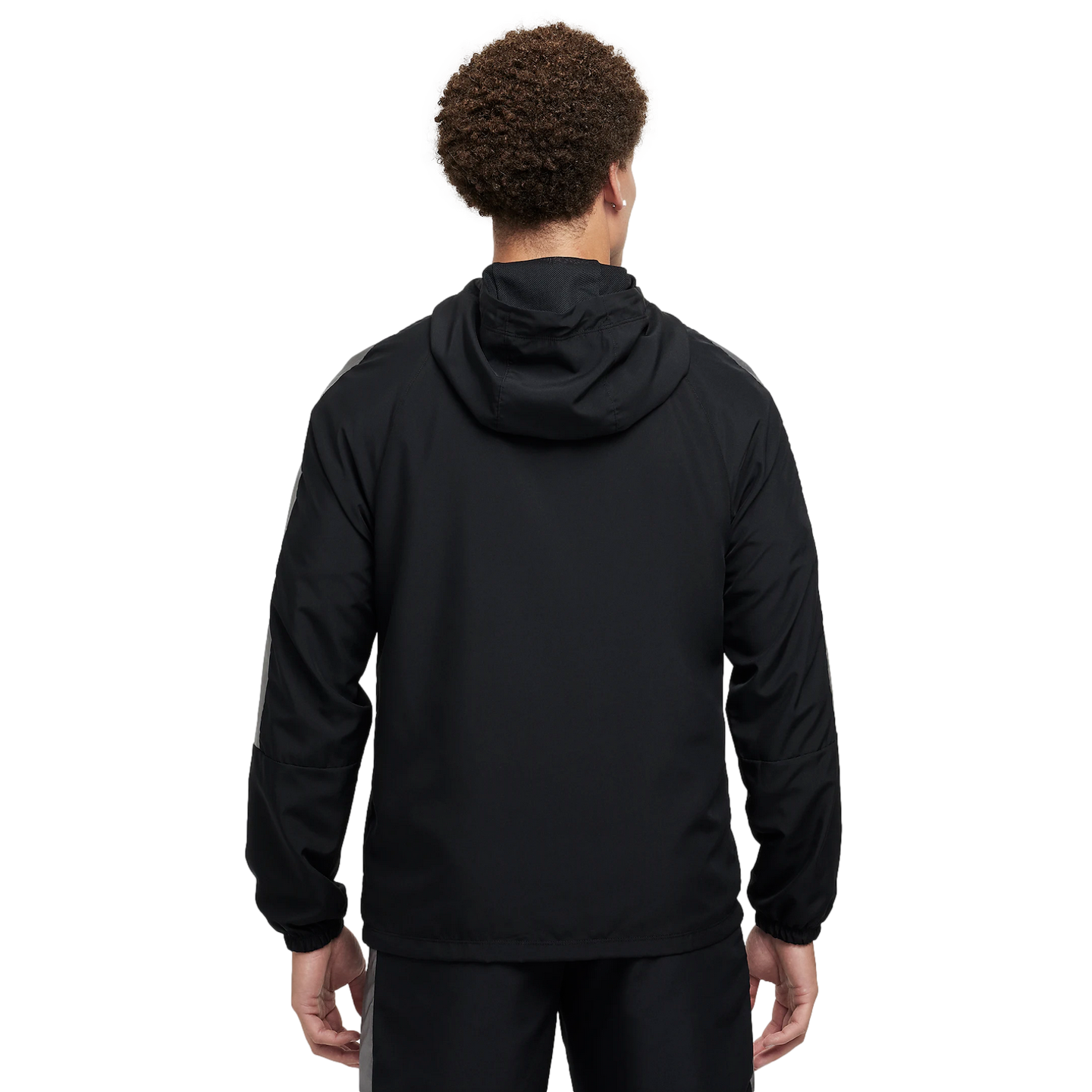 (NIKE-FZ0585-010) Chaqueta con capucha impermeable Nike Academy [NEGRO/NEGRO/BLANCO/BLANCO]