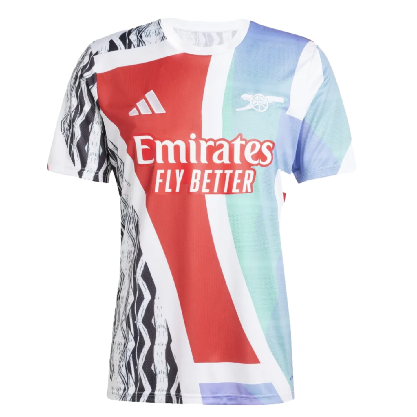 (ADID-JE7562) Camiseta prepartido del Arsenal de Adidas [BETSCA/BLANCO/NEGRO/C] (lanzamiento el 2/12/24)