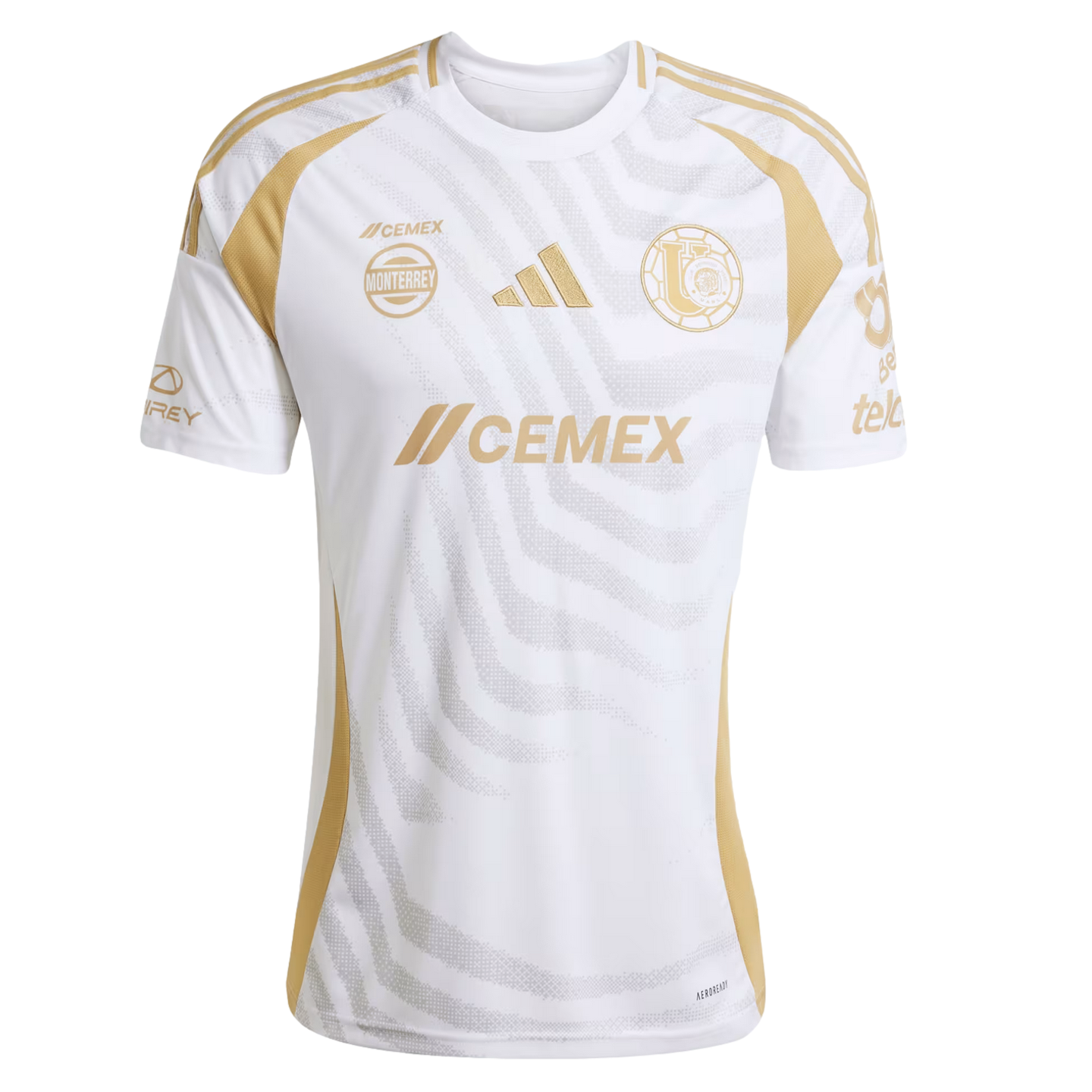 (ADID-IV6100) Camiseta de fútbol de tercera equipación Adidas Tigres TUANL 24/25 [BLANCO/GRETWO] (lanzamiento el 15/12/24)