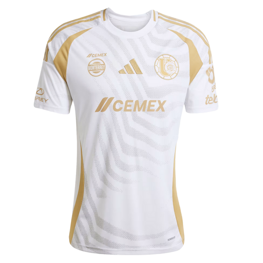 (ADID-IV6100) Camiseta de fútbol de tercera equipación Adidas Tigres TUANL 24/25 [BLANCO/GRETWO] (lanzamiento el 15/12/24)