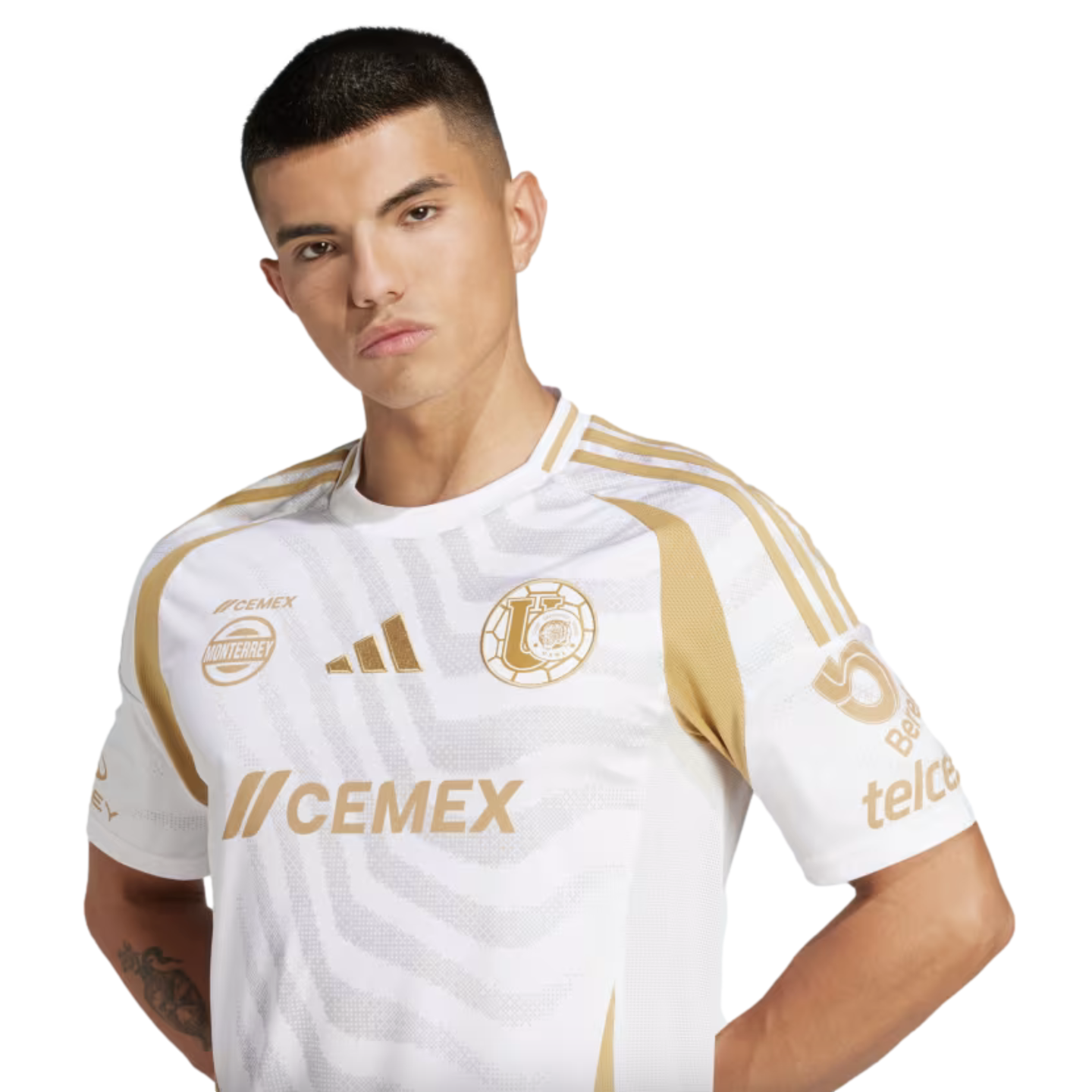 (ADID-IV6100) Camiseta de fútbol de tercera equipación Adidas Tigres TUANL 24/25 [BLANCO/GRETWO] (lanzamiento el 15/12/24)