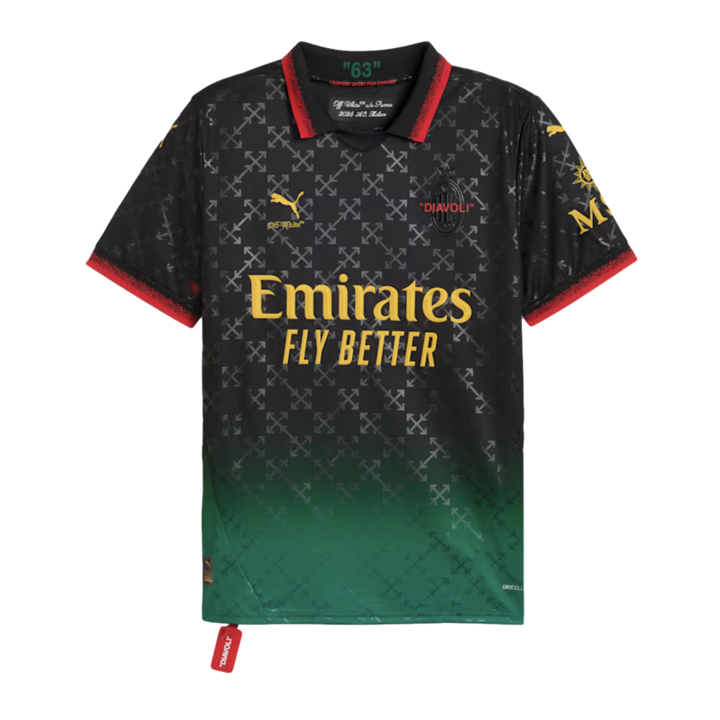 Puma AC Milan X Off-White 2025 Fourth Jersey