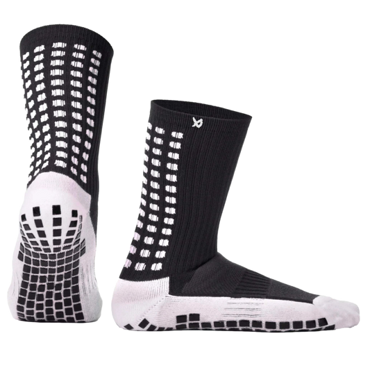 Lux Soccer Youth Grip Calf Socks - Black EB-LU-285