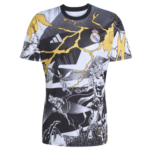 Adidas Real Madrid x Marvel x All Blacks Youth Pre-Match Jersey