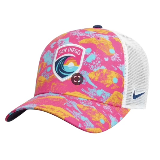 Nike San Diego Wave NWSL 5-Panel Printer Trucker Cap