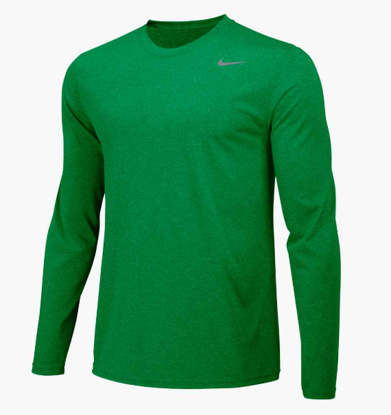 (NIKE-DV7298-657) Camiseta de manga larga Nike Dri-FIT [ROJO UNIVERSITARIO/GRIS FRÍO]