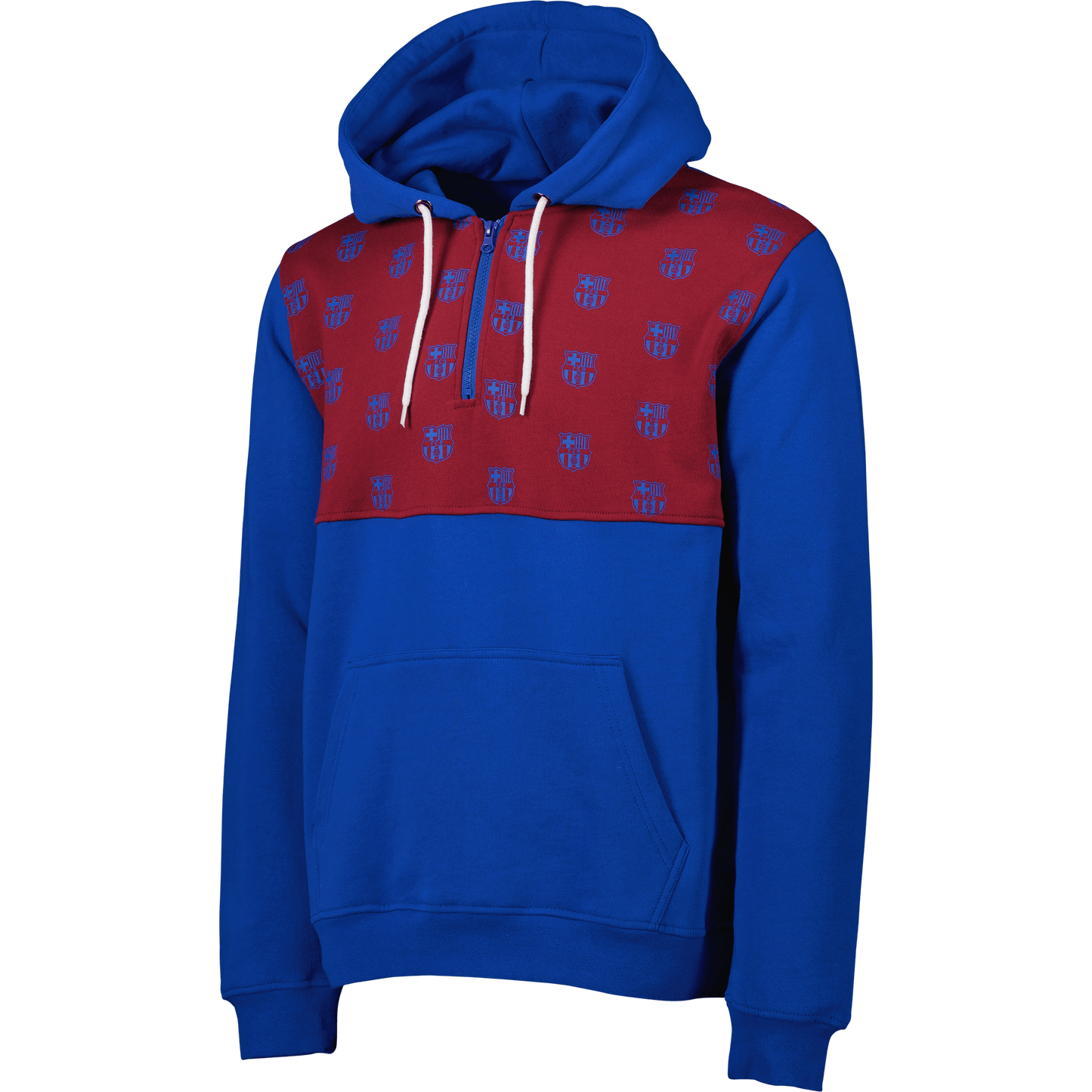 Sport Design Barcelona Pattern 1/4 Zip Hoodie