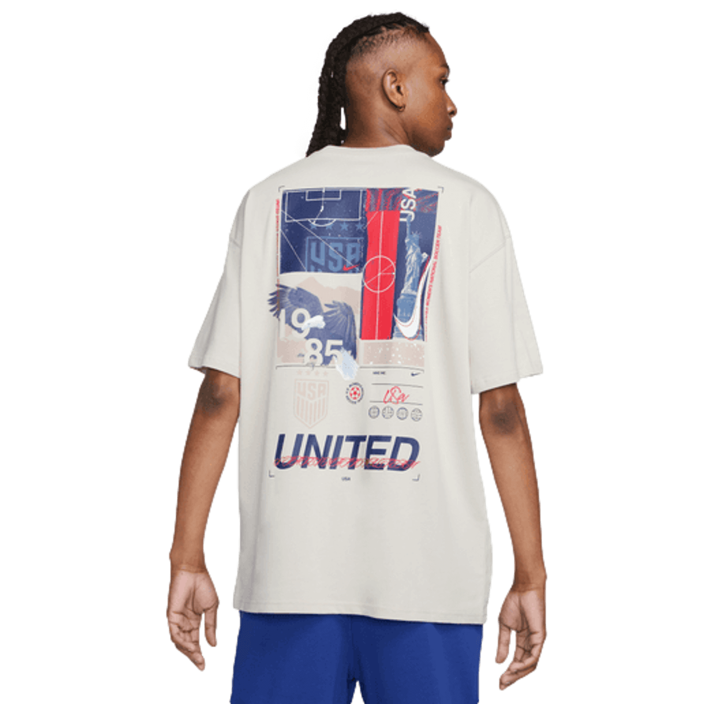 Nike USA Max90 Soccer Tee FD1016-100