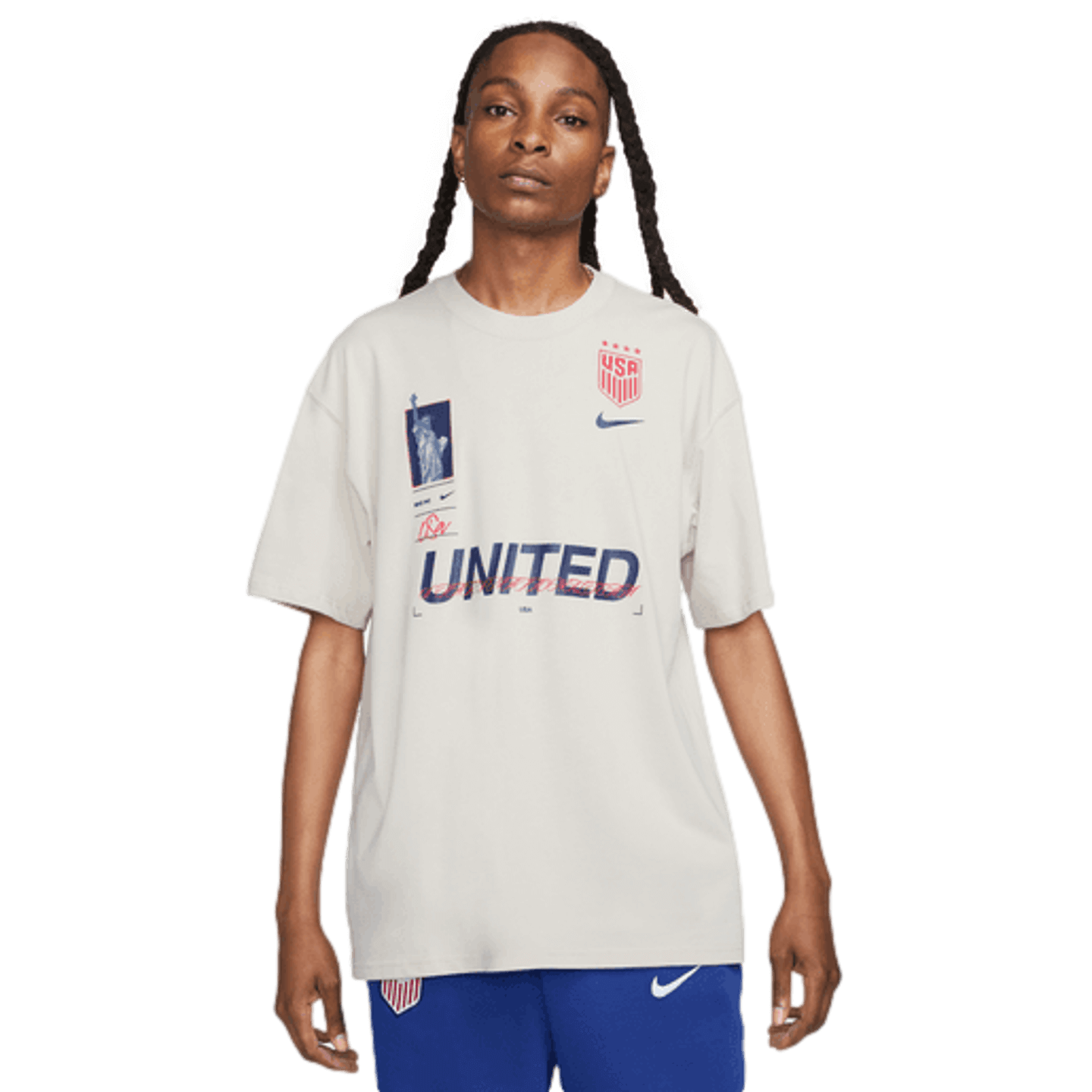 Nike USA Max90 Soccer Tee FD1016-100
