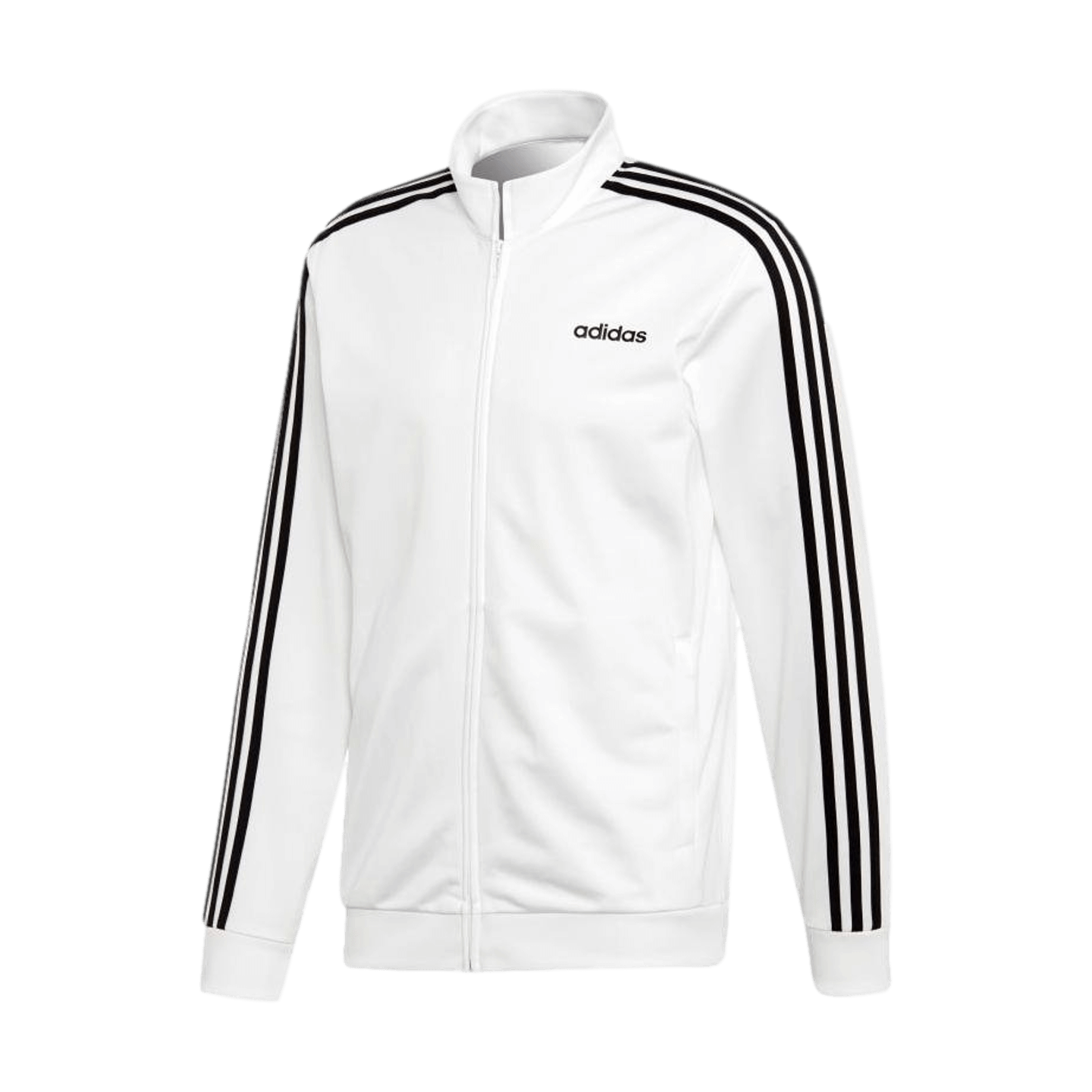 Adidas Essentials 3 Stripes Track Jacket - White EB3989