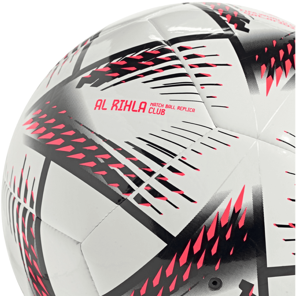 (ADID-H57778) Adidas Rihla World Cup Club Ball [WHITE,BLACK,SOLRED]