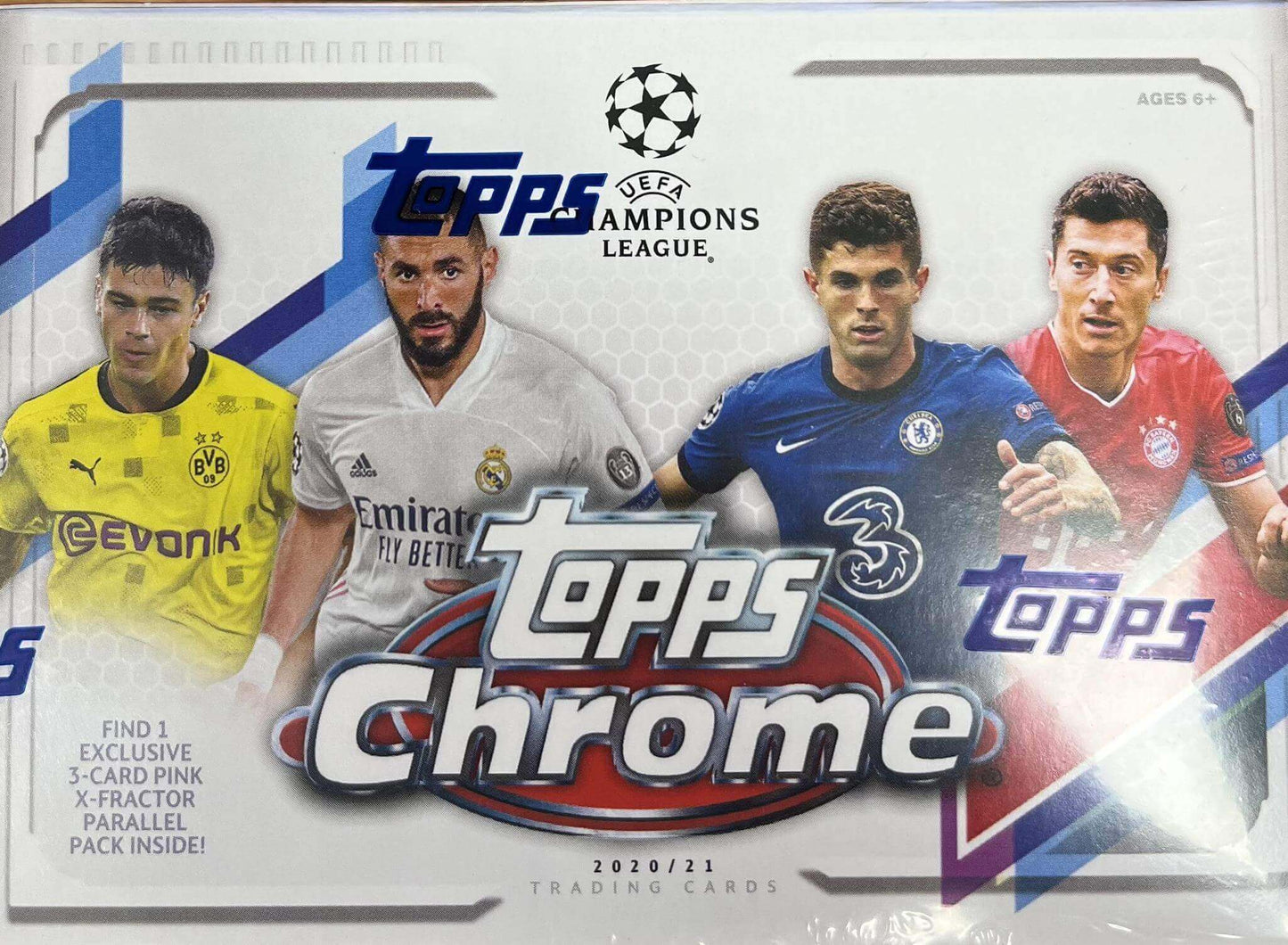 2020-21 Topps Chrome UEFA Champions League Soccer Blaster Box